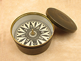 19th century brass cased compass signed Parry & Co
